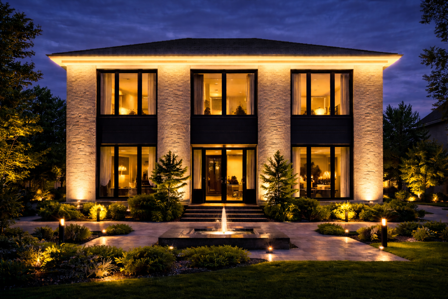 Заливка фасада wall washer — освещение для зданий в Ижевске