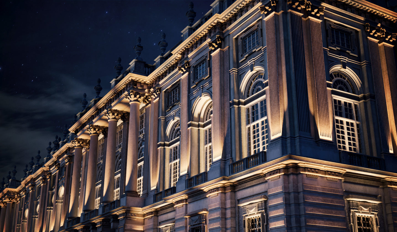 Архитектурное освещение фасада в Ижевске