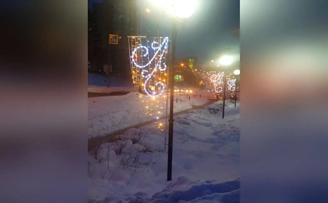 Световые консоли на столбах