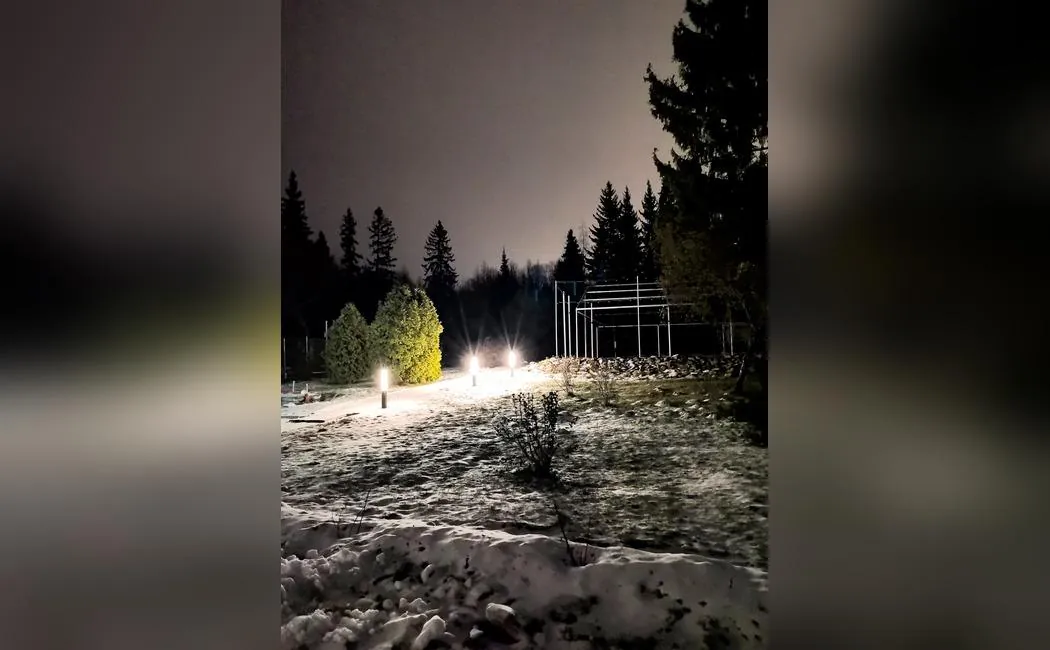 Подсветка территории